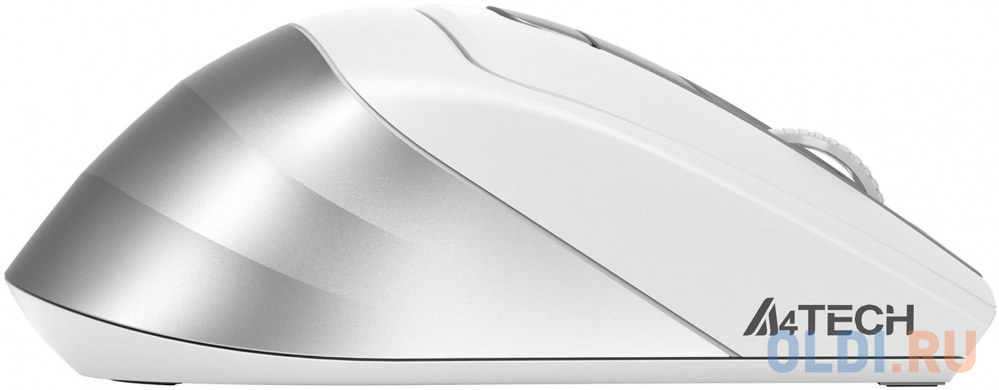 Мышь A4Tech Fstyler FB35CS белый/серый оптическая (2000dpi) silent беспроводная BT/Radio USB (5but) FB35CS USB ICY WHITE - фото 3