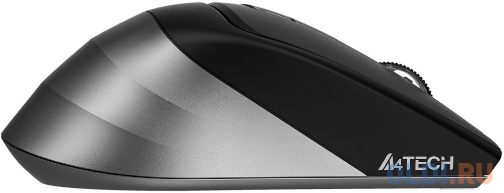 Мышь A4Tech Fstyler FB35S серый/черный оптическая (2000dpi) беспроводная BT/Radio USB для ноутбука (5but) фото