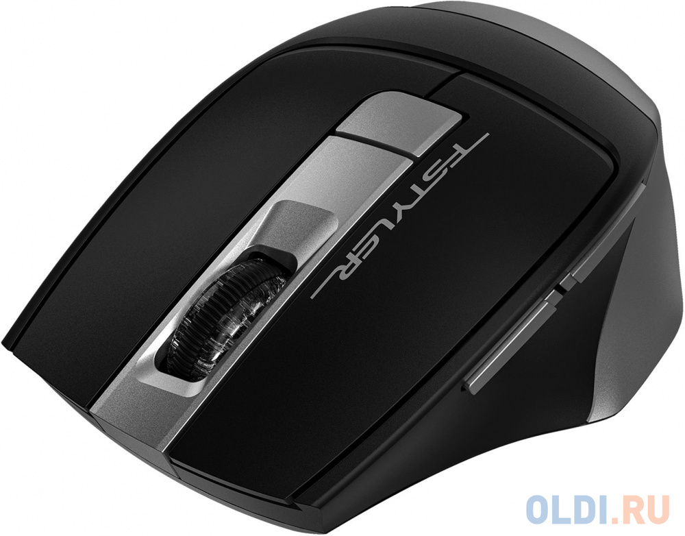 Мышь A4Tech Fstyler FB35S серый/черный оптическая (2000dpi) беспроводная BT/Radio USB для ноутбука (5but) фото