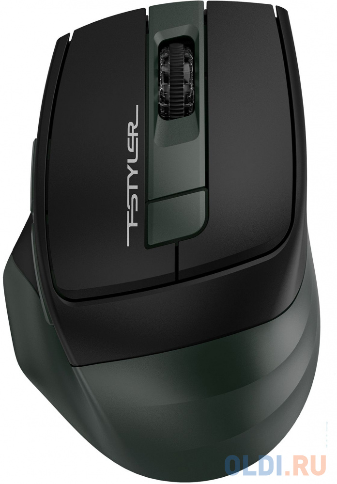 Мышь A4Tech Fstyler FB35S темно-зеленый/черный оптическая (2000dpi) беспроводная BT/Radio USB для ноутбука (5but) шезлонг элластикпласт атлант темно зеленый