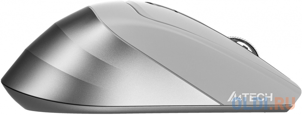 Мышь A4Tech Fstyler FB35S белый/серый оптическая (2000dpi) беспроводная BT/Radio USB для ноутбука (5but) фото