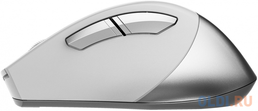 Мышь A4Tech Fstyler FB35S белый/серый оптическая (2000dpi) беспроводная BT/Radio USB для ноутбука (5but) фото
