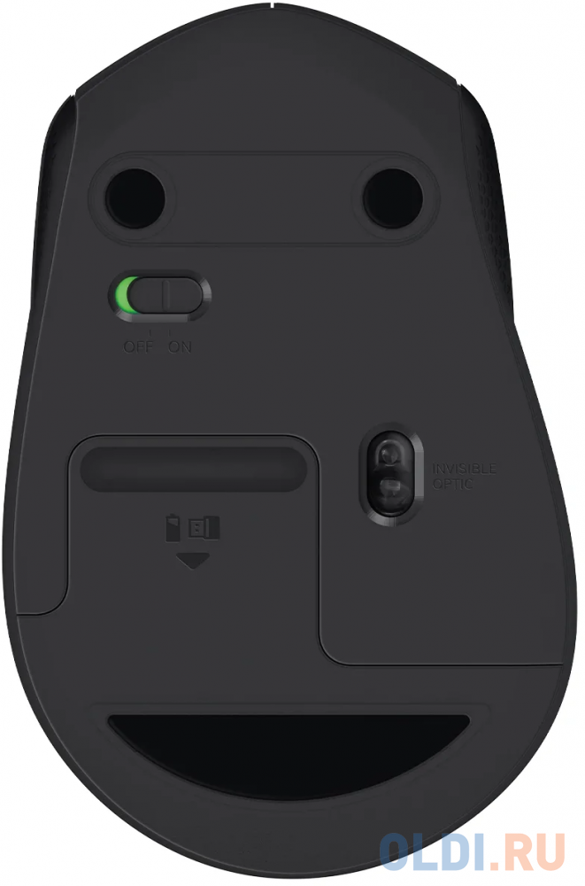 Мышь беспроводная Logitech M330 Silent Plus Black (черная, оптическая, 1000dpi, 2.4 GHz/USB-ресивер, бесшумная, под правую руку) (арт. 910-004924, M/N фото