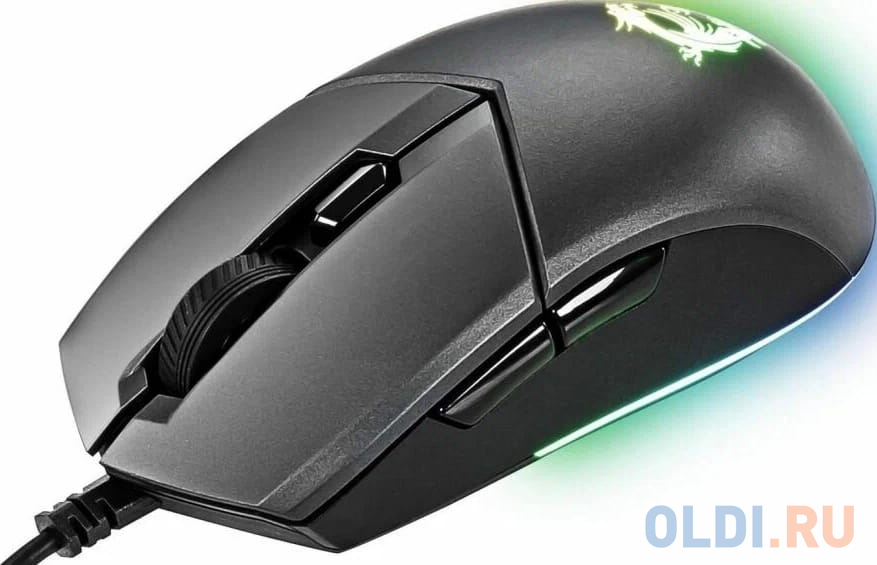Gaming Mouse MSI Clutch GM11, Wired, DPI 5000, symmetrical design, RGB lighting, Black фото