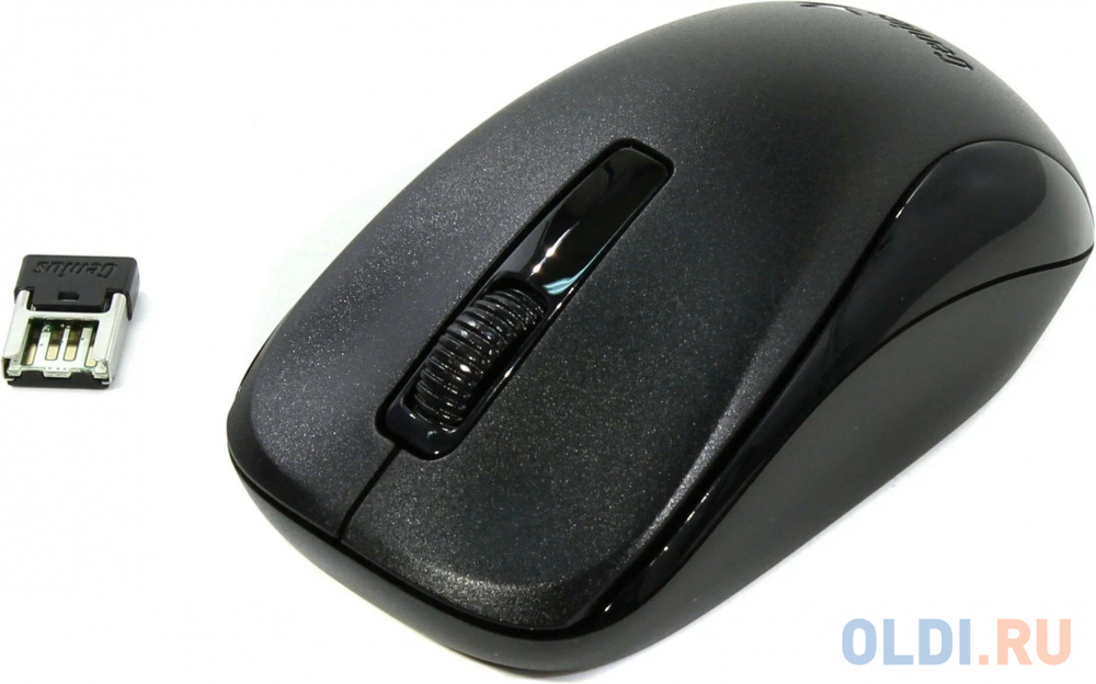 

Мышь беспроводная NX-7005 чёрная (black, G5 Hanger), 2.4GHz wireless, BlueEye 1200 dpi, 1xAA New Package