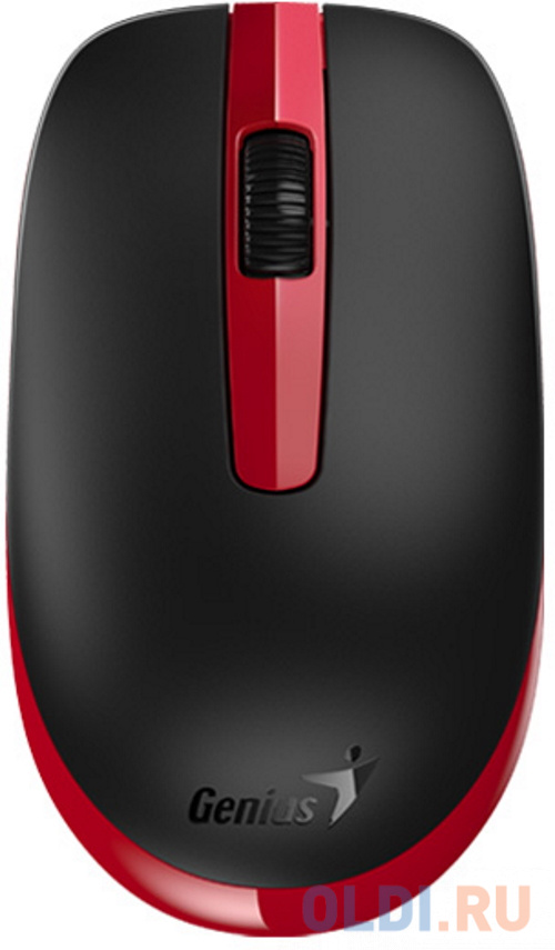 Мышь беспроводная NX-7007 красно-черная (black, G5 Hanger), 2.4GHz wireless, BlueEye 1200 dpi, 1xAA
