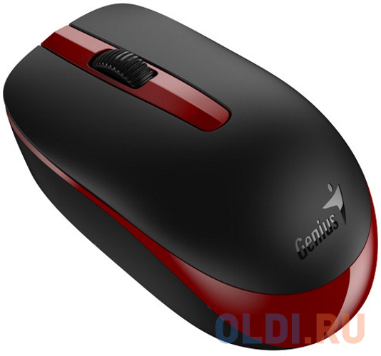 Мышь беспроводная NX-7007 красно-черная (black, G5 Hanger), 2.4GHz wireless, BlueEye 1200 dpi, 1xAA фото