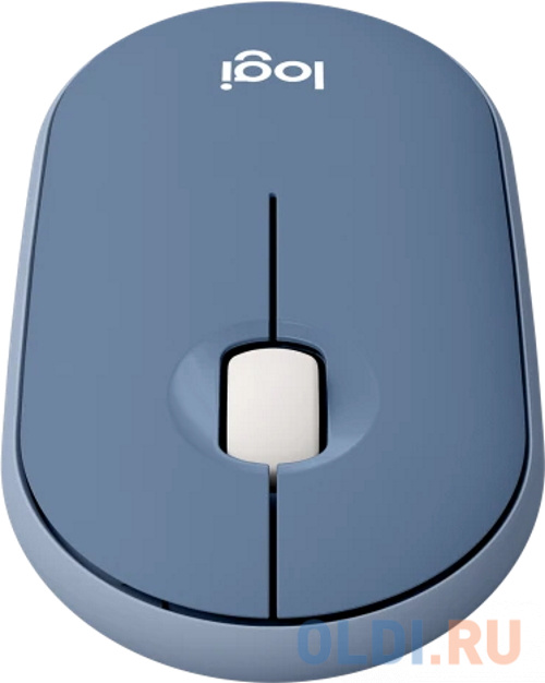 Мышь/ Logitech M350 Pebble Bluetooth Mouse - BLUEBERRY мышь беспроводная logitech pebble m350 чёрный usb bluetooth