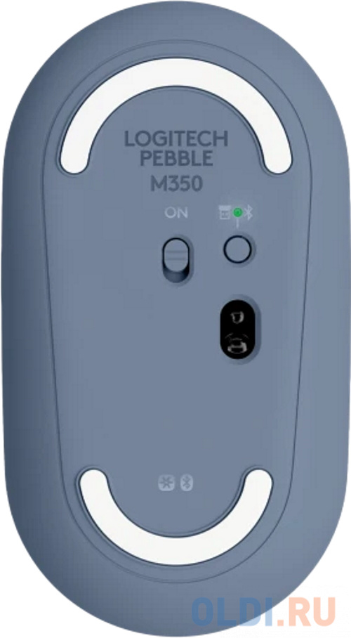 Мышь/ Logitech M350 Pebble Bluetooth Mouse - BLUEBERRY фото
