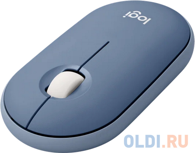 Мышь/ Logitech M350 Pebble Bluetooth Mouse - BLUEBERRY фото
