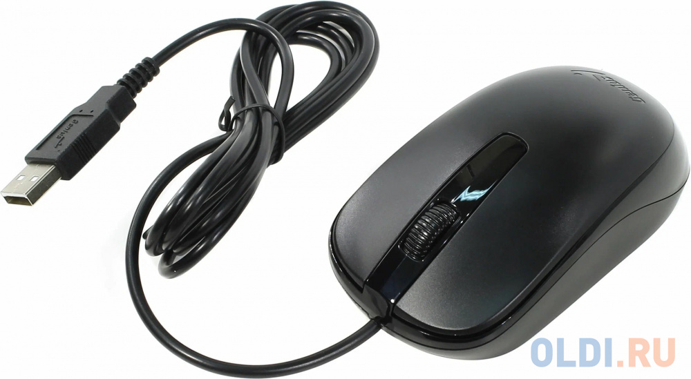 Мышь DX-120, USB, G5, чёрная (black, optical 1000dpi, подходит под обе руки) new package фото