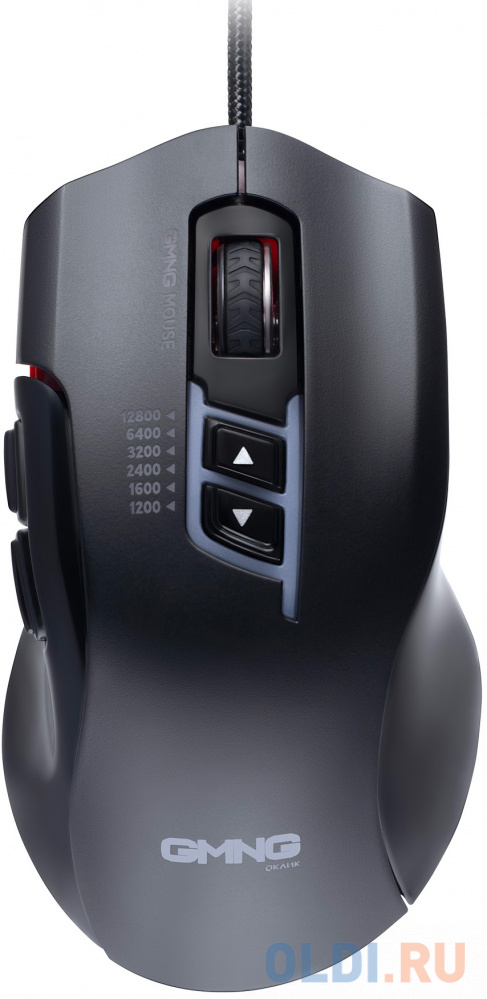 Мышь GMNG XM004 черный/красный оптическая (12800dpi) USB для ноутбука (8but) фото