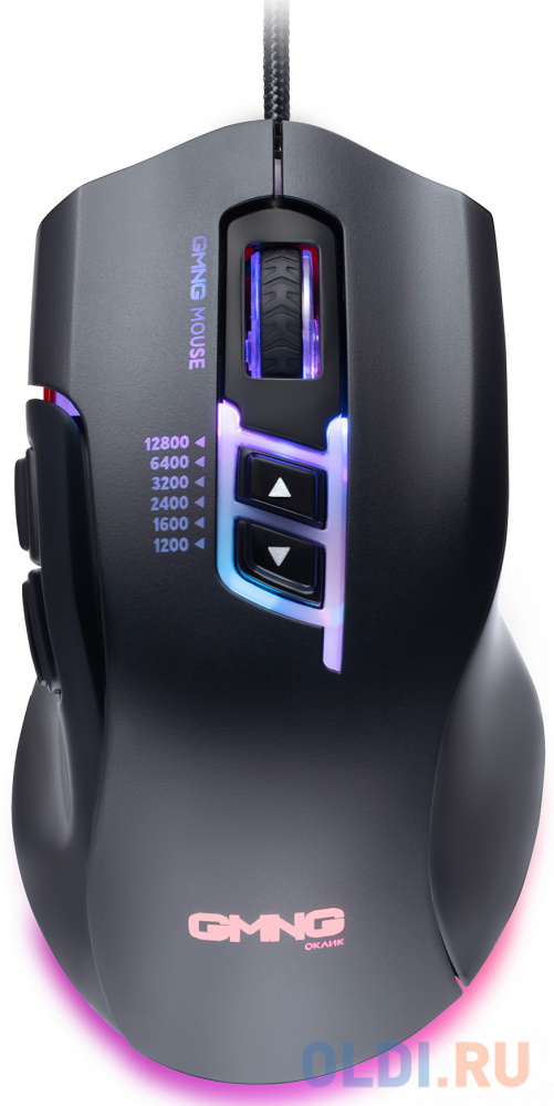Мышь GMNG XM004 черный/красный оптическая (12800dpi) USB для ноутбука (8but) фото