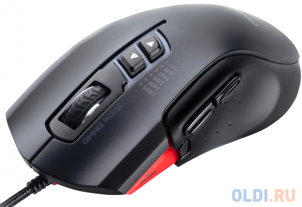 Мышь GMNG XM004 черный/красный оптическая (12800dpi) USB для ноутбука (8but) фото