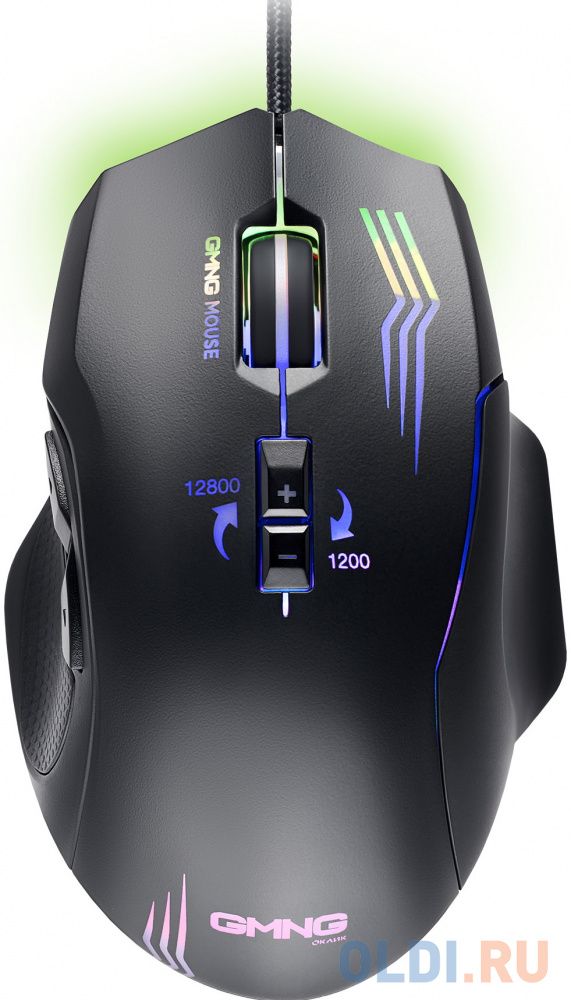 Мышь GMNG 930GM черный оптическая (12800dpi) USB для ноутбука (7but) фото