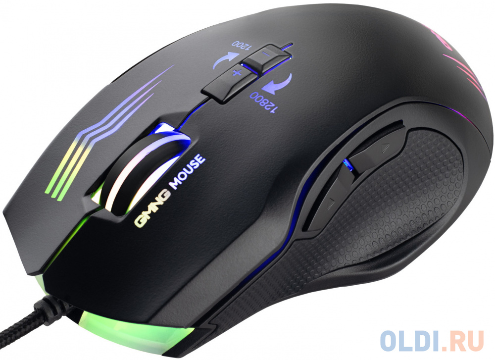 Мышь GMNG 930GM черный оптическая (12800dpi) USB для ноутбука (7but) фото