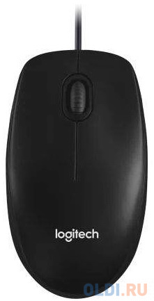 Мышь проводная Logitech M100, 1000dpi, USB Черный 910-006652