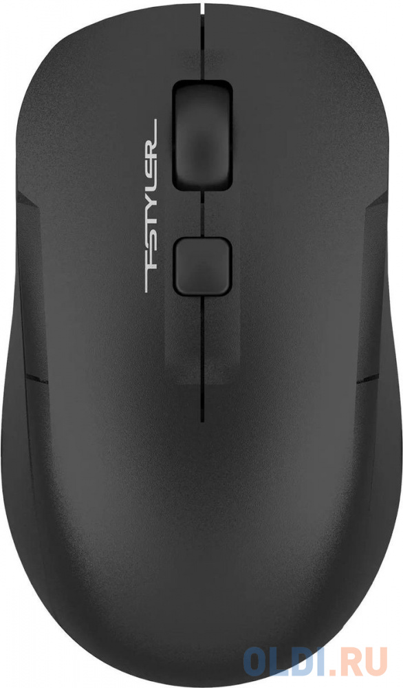 Мышь A4Tech Fstyler FG16C Air черный оптическая (2000dpi) беспроводная USB для ноутбука (3but) FG16C AIR BLACK - фото 1