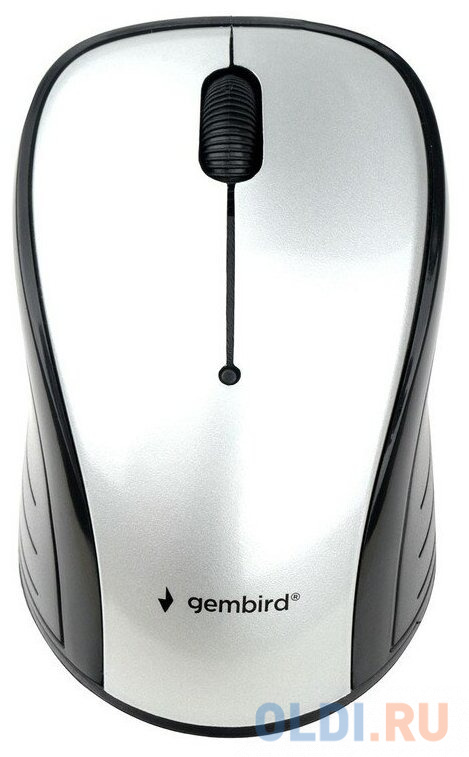 Gembird MUSW-295 {Мышь беспроводная, серый, 2.4ГГц, 2кн+колесо-мышка, 1000 DPI, оптический} - фото 1