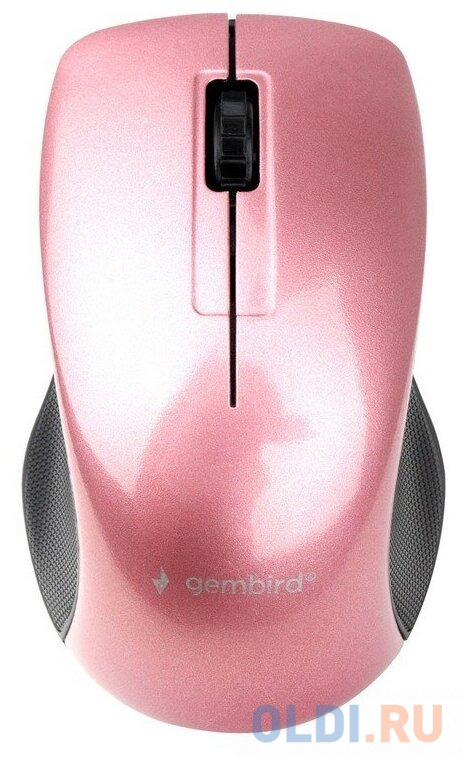 Gembird MUSW-370 {Мышь беспроводная, розовый, 2.4ГГц, 2кн+колесо-мышка, 1000 DPI, оптический} - фото 1