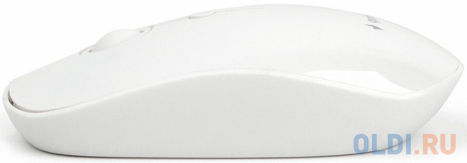 Мышь беспров. Gembird MUSW-385, 2.4ГГц, 2 кнопки + колесо кнопка,1000DPI белый глянец - фото 2