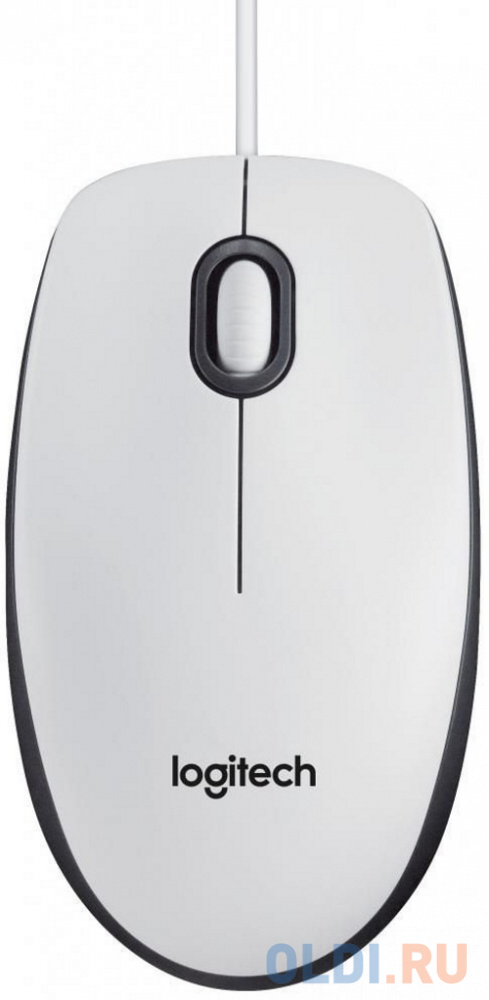 Logitech Mouse M100, White, USB, 1000dpi, [910-006764] - 910-006764