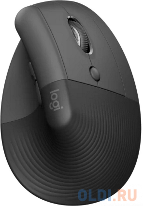 

Мышь Logitech Lift графитовый оптическая (4000dpi) silent беспроводная BT/Radio USB для ноутбука (5but)