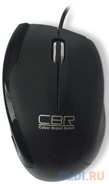 Мышь CBR CM-307 Black, 1200 dpi, провод 1,3м, USB фото