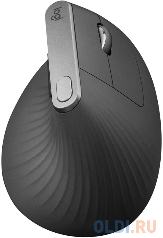 Мышь Logitech MX Vertical черный/черный оптическая (4000dpi) беспроводная BT/Radio USB (6but) - 910-005451