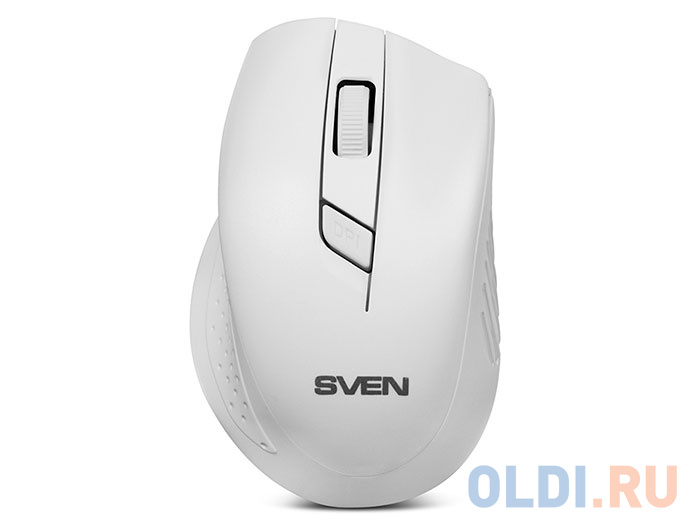 Беспроводная мышь SVEN RX-325 Wireless белая, 4 клавиши, эргономичная форма, блистер фото
