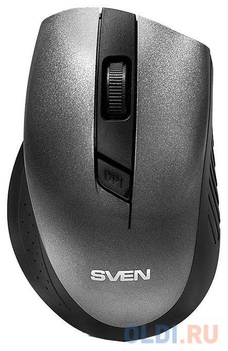 Беспроводная мышь SVEN RX-325 Wireless серая, 4 клавиши, эргономичная форма, блистер