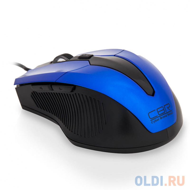 

Мышь CBR CM-301 USB Blue оптика, эргон, 2 доп.кл., 2400dpi, программируемые кнопки, USB