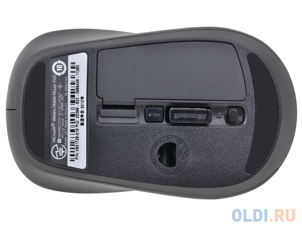 (GMF-00292) Мышь Microsoft Wireless Mobile Mouse3500 Black. USB  беспроводная - фото 2