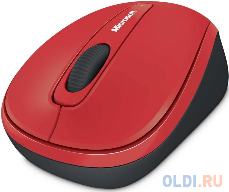 Мышь беспроводная Microsoft Wireless Mobile 3500 Limited Edition Flame красный USB GMF-00293 - фото 1