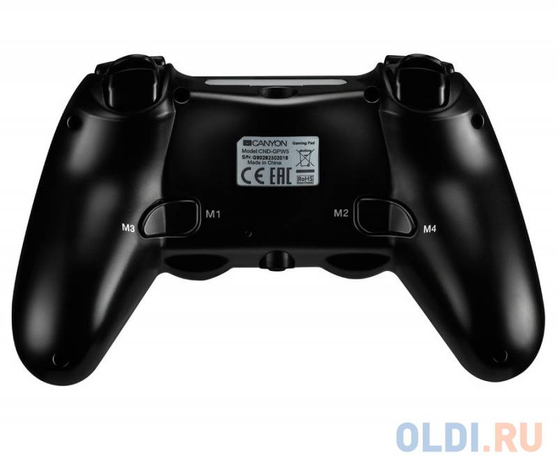 Геймпад беспрвоодной CANYON CND-GPW5 With Touchpad для: PlayStation 4  PS4, черный фото