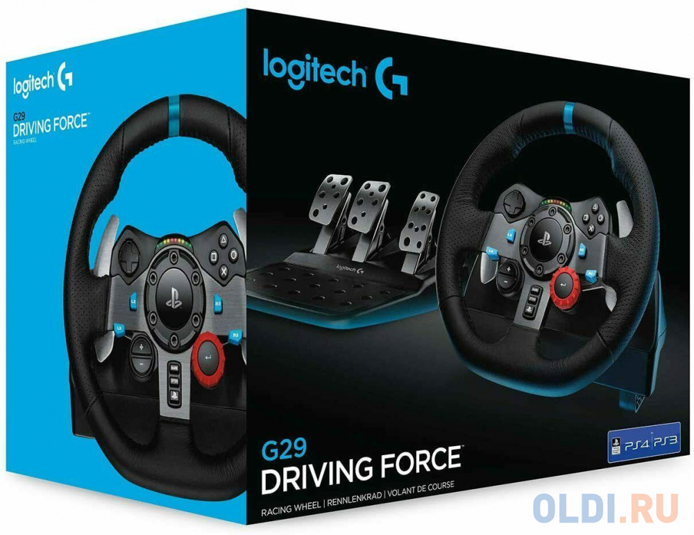 Руль (941-000112) Logitech G29 Driving Force Racing Wheel for PS4, PS3 and PC NEW - фото 5