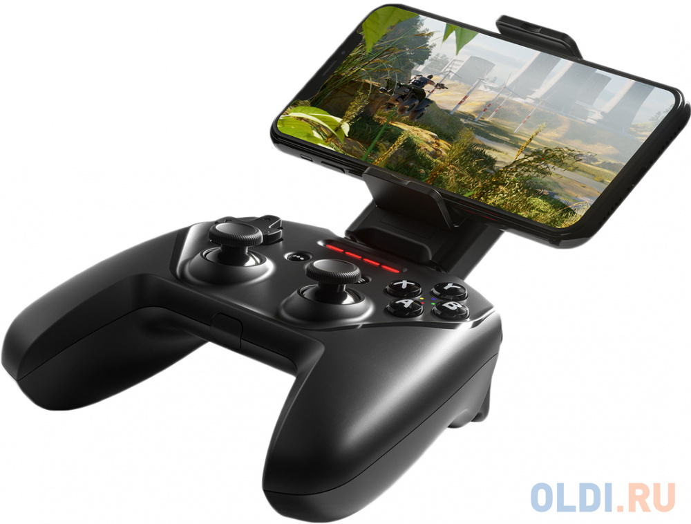 

Геймпад Steelseries Nimbus+ черный Bluetooth Беспроводной виброотдача обратная связь
