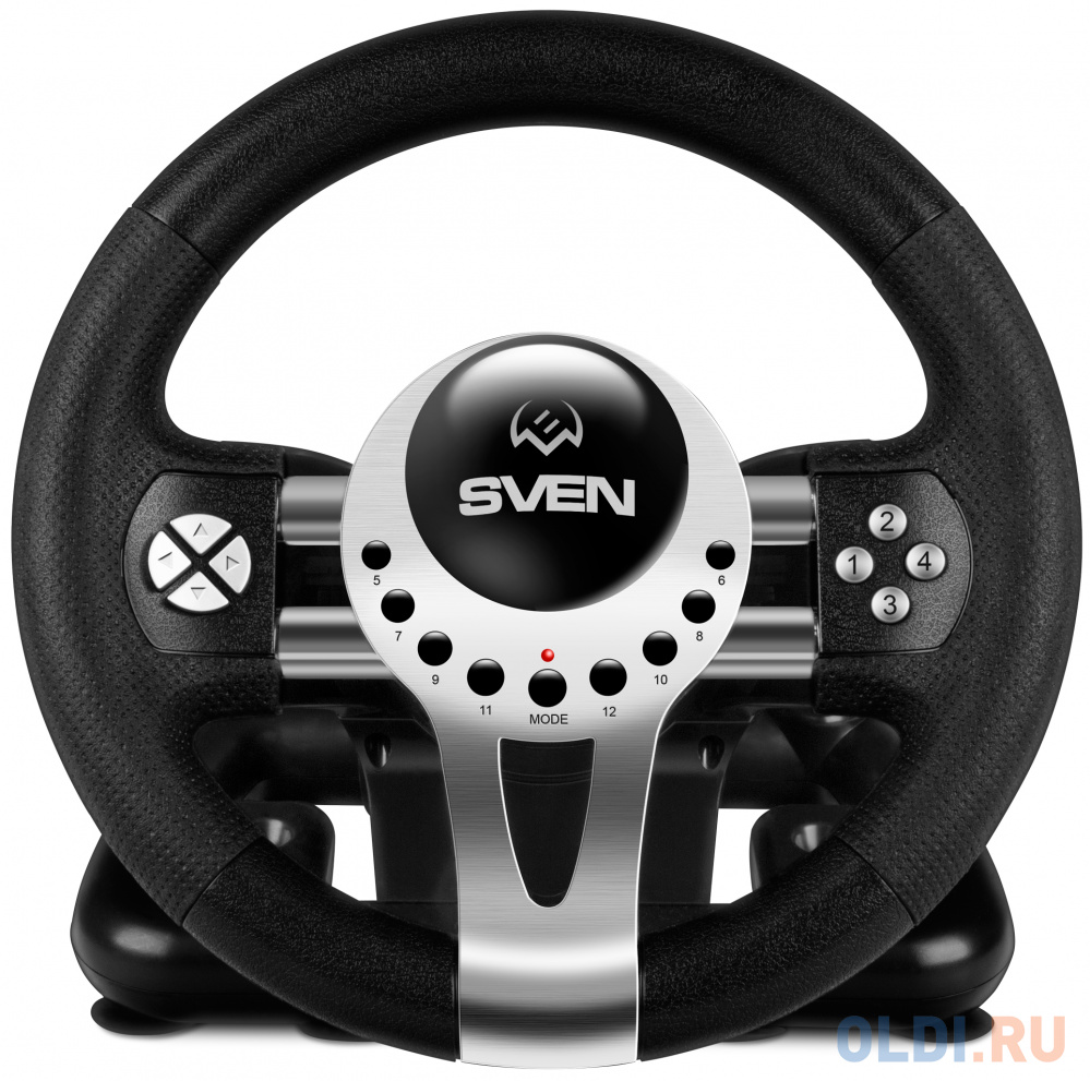 

Руль SVEN GC-W700 (педали, вибро, скоба, лепестки, АКПП, D-pad, 12 кл, резин. вставки, PC/Xinput)