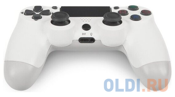 CBR CBG 960 White, Игровой манипулятор для PS4 беспроводной (Bluetooth), PC/PS3 проводной (USB), 2 вибро-мотора, 2 аналоговых стика, D-pad, 14 кнопок, фото