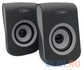 CBR CMS 366 Grey, Акустическая система 2.0, питание USB, 2х3 Вт (6 Вт RMS), материал корп. пластик, покрытие софт-тач, 3.5 мм лин. стереов