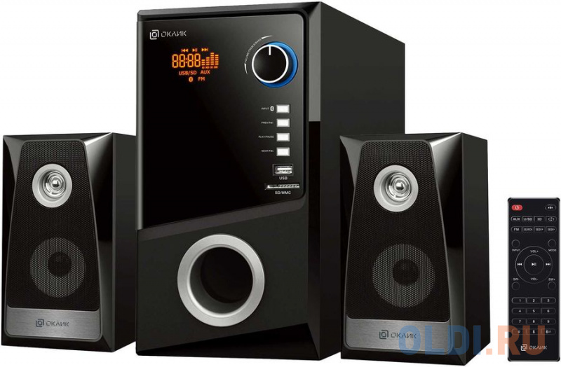 

Oklick OK-442 2.1 черный 65Вт BT