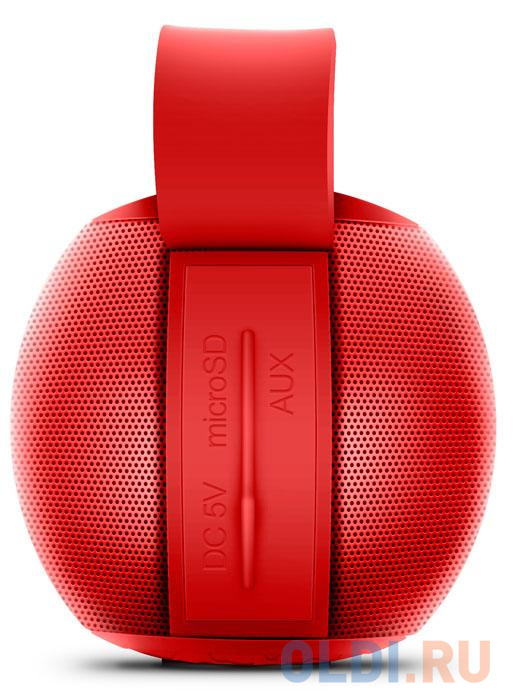 АС SVEN PS -75, красный (6 Вт, Bluetooth, FM, USB, microSD, 1200мА*ч) от OLDI