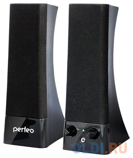 Колонки Perfeo Tower PF-532 2x3 Вт USB черный