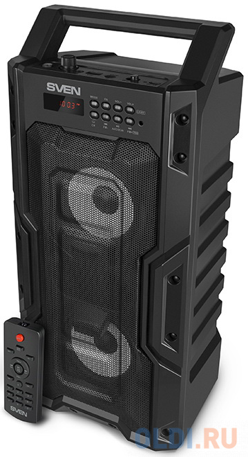 Колонка порт. Sven PS-435 черный 20W 2.0 BT/3.5Jack/USB 10м 2000mAh фото
