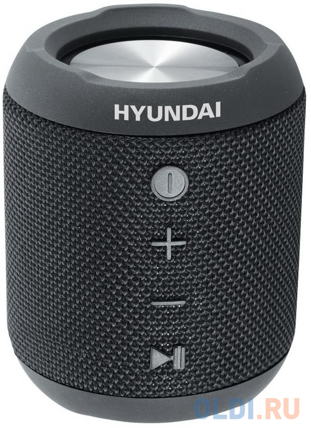 Колонка порт. Hyundai H-PAC300 черный 7W 1.0 BT/3.5Jack/USB 10м - фото 1