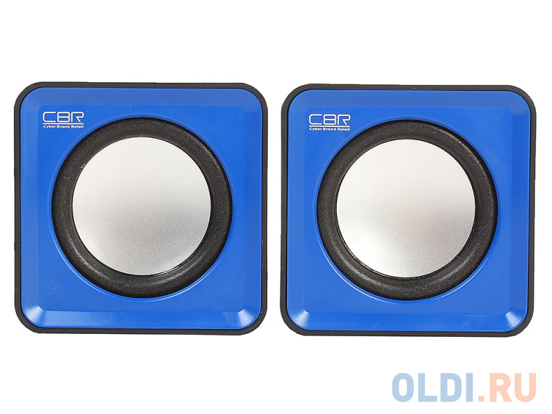 Колонки CBR CMS 90, Blue, динамики 4,5 см., USB фото