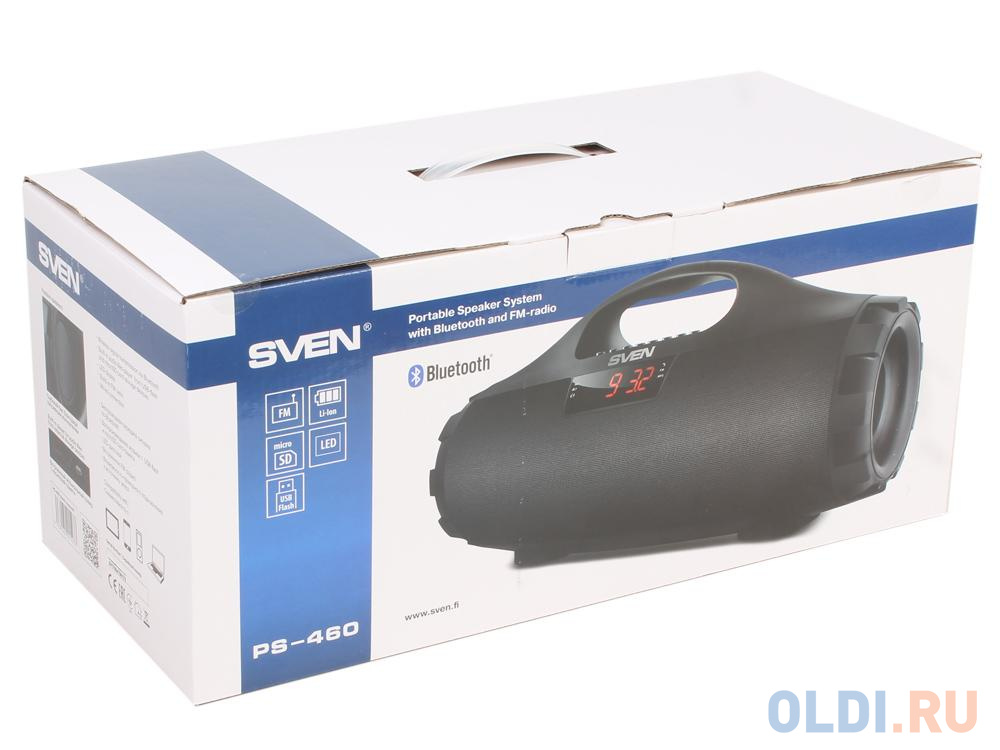  Sven PS-460,  (18W-2x9, 1800MA, USB, Bluetooth)