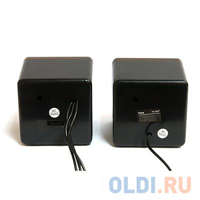 Колонки Dialog Colibri AC-04UP BLACK-ORANGE - 2.0, 6W RMS, черно-оранжевые, пит. от USB от OLDI