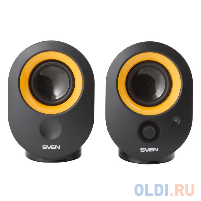 Колонки Sven 316, чёрный, USB, акустическая система 2.0, мощность 2х2 Вт(RMS) фото