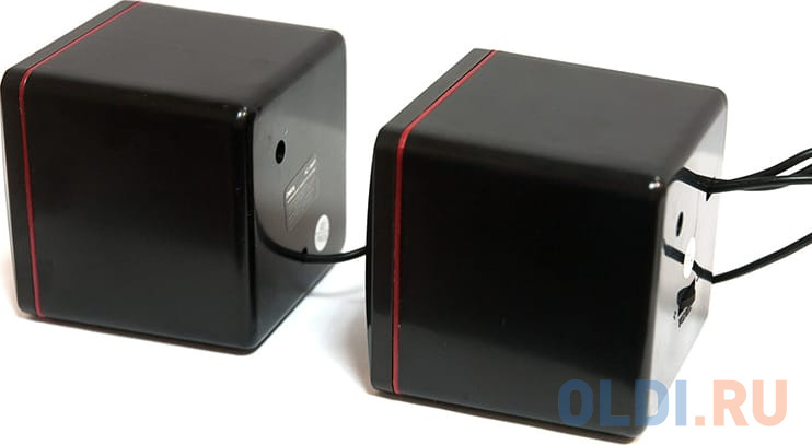 Колонки Dialog Colibri AC-04UP BLACK-RED - 2.0, 6W RMS, черно-красные, питание от USB - фото 5